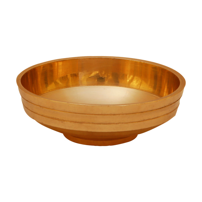 Brass Urli - 1 x 2.5 Inches | Uruli/ Brass Bowl/ Flower Pot for Home