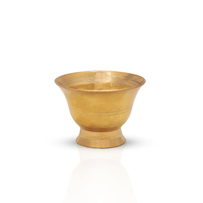 Brass Cup - 1.5 x 2.25 Inches | Brass Bowl/ Brass Vessel/ Small Brass Bowl for Pooja - Bowls