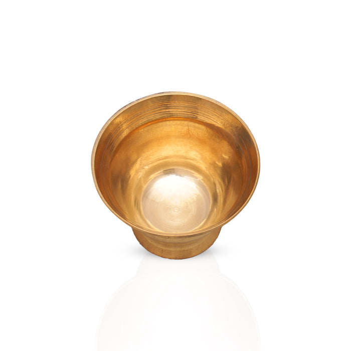 Brass Cup - 1.5 x 2.25 Inches | Brass Bowl/ Brass Vessel/ Small Brass Bowl for Pooja