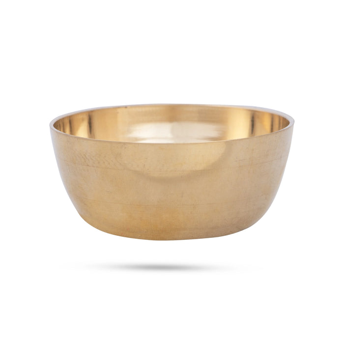 Brass Bowl - 1.5 x 3 Inches | Katora/ Brass Cup for Pooja/ 80 Gms Approx - Bowls