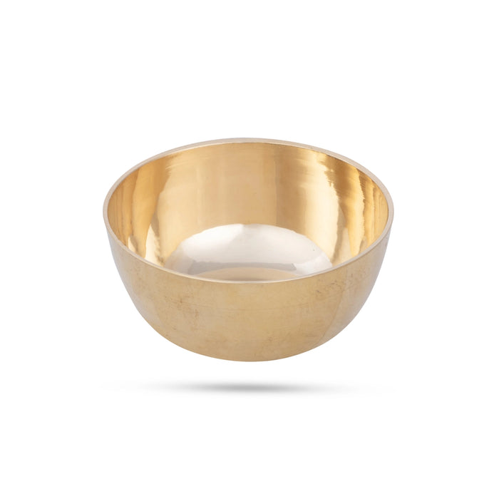 Brass Bowl - 1.5 x 3 Inches | Katora/ Brass Cup for Pooja/ 80 Gms Approx - Bowls