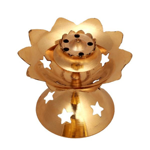 Agarbatti Stand - 2 x 3 Inches | Star Design Incense Stick Stand/ Agarbatti Holder/ Brass Agarbatti Stand for Pooja - Agarbathi Stand