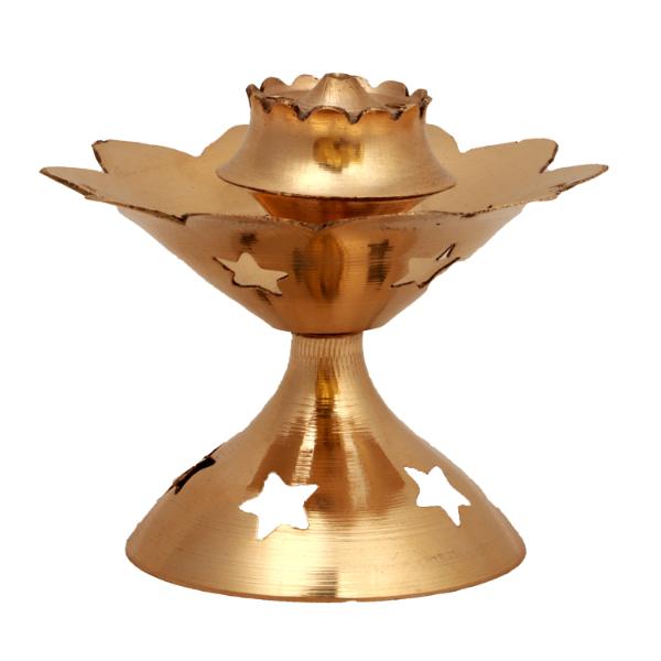 Agarbatti Stand - 2 x 3 Inches | Star Design Incense Stick Stand/ Agarbatti Holder/ Brass Agarbatti Stand for Pooja - Agarbathi Stand