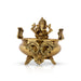 Flower Pot - 7 x 6 Inches | Uruli With Ganesh Murti/ Antique Brass Urli for Home Decor - Uruli & Flower Pot