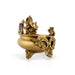 Flower Pot - 7 x 6 Inches | Uruli With Ganesh Murti/ Antique Brass Urli for Home Decor - Uruli & Flower Pot