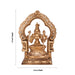 Kamakshi Sitting on Base With Arch Murti - 4.5 x 3.25 Inches| Panchaloha Statue/ Kamatchi Amman Idol for Pooja - Panchaloha Murties