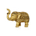 Elephant Statue- 4.25 x 5 inches | Antique Brass Elephant sculpture/ Elephant Idol for Home Decor - Table Stand Accessories