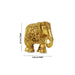 Elephant Statue - 2.5 x 3.25 Inches | Antique Brass Idol/ Elephant Figurine/ Elephant Idol for Home Decor - Table Stand Accessories