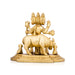 Datta Murti - 4 x 4.5 Inches | Antique Brass Statue/ Datta Idol for Pooja/ 640 Gms Approx - Brass Murties