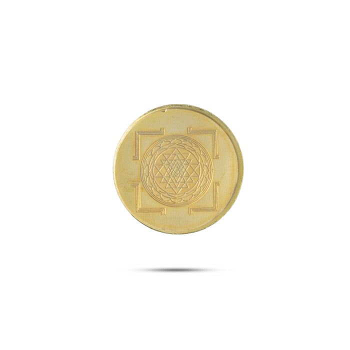 Ashtalakshmi Coin | Single Coin/ Gold Polish Ashta Laxmi Coin for Pooja