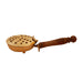 Sambrani Stand  - 2.5 x 10.5 Inches |  Brass Dhoopakal with Wooden Handle/ Dhoop Stand/ Dhoop Holder for Pooja - Sambrani Stand