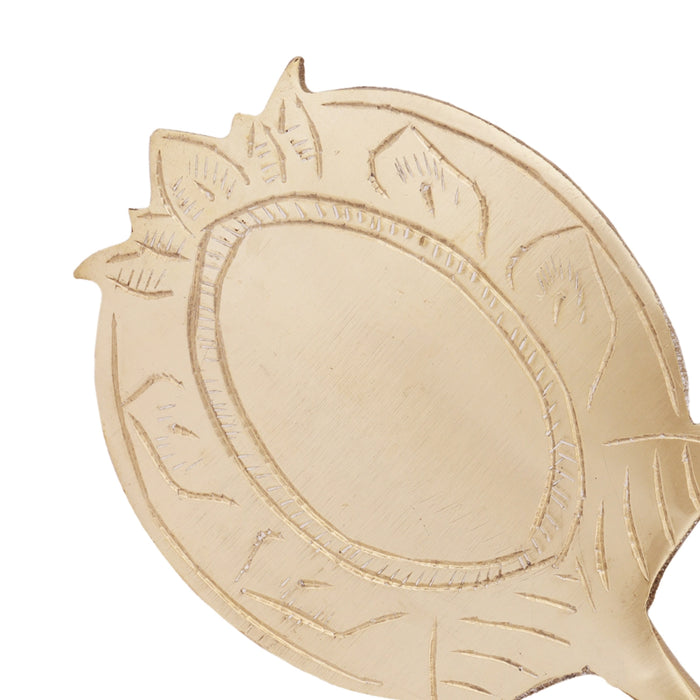 Shodashopachar Mirror Set - 8.5 x 3.5 Inches | Shodashopachar Puja/ 225 Gms Approx - Pooja Accessories