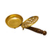 Sambrani Stand  - 1.5 x 10 Inches |  Brass Dhoopakal with Wooden Handle/ Dhoop Stand/ Dhoop Holder for Pooja - Sambrani Stand