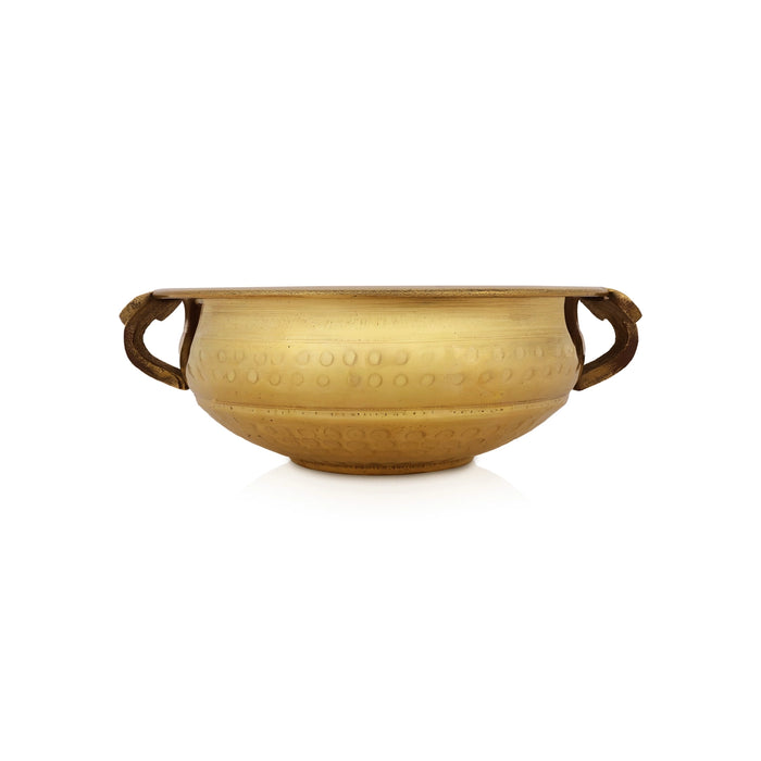 Uruli Hammered - 2.75 x 6 Inches | Brass Flower Pot / Urli For Floral Decoration And Pooja Decoration