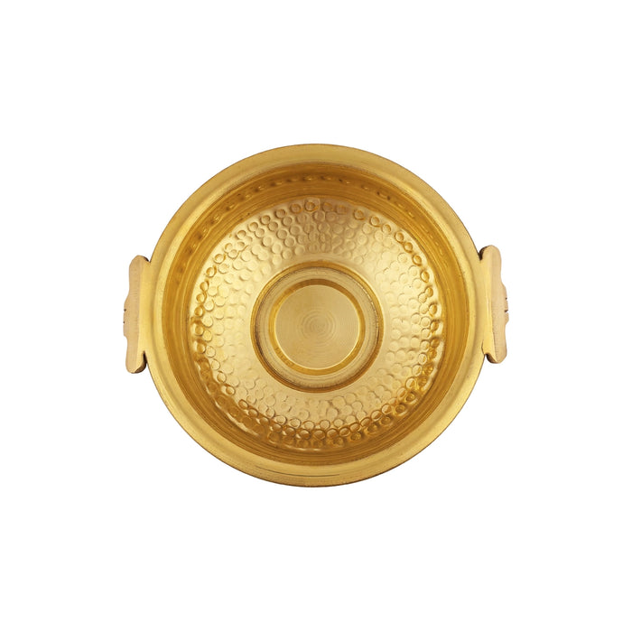 Uruli Hammered - 2.75 x 6 Inches | Brass Flower Pot / Urli For Floral Decoration And Pooja Decoration