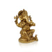 Ganesh Sitting Statue - 12 inches | Antique Brass Idol/ Vinayagar Sillai / spiritual Décor for Home, Office or Pooja Room - Brass Murties