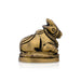 Nandi Statue With Base - 1.25 X 1.5 Inches | Antique Brass Idol/ Nandhi Statue For Pooja Room - Brass Murties