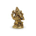 Ganesh Murti - Round - 2.5 Inches | Antique Statue / Vinayagar Statue/ Ganesha Idol for Pooja - Brass Murties
