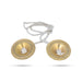 Talam With Rope - 2.25 Inches Dia | Hand Cymbals/ Brass Jalra/ Tallam/ Manjira Taal for Bhajan - Music Instruments