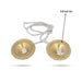 Talam With Rope - 2.25 Inches Dia | Hand Cymbals/ Brass Jalra/ Tallam/ Manjira Taal for Bhajan - Music Instruments
