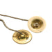 Brass Hand Cymbals - 2.5 Inches | Brass Manjira Taal/ Talam With Rope/ Brass Jalra for Kirtan/ 115 Gms Approx - Music Instruments