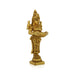Lady Holding With Brass Lamp - 5 x 1.75 Inches | Brass Deepam/ Antique Polish And Standing Deep Lady for Home - Paavai Vilakku / Lady With A Lamp