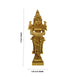 Lady Holding With Brass Lamp - 5 x 1.75 Inches | Brass Deepam/ Antique Polish And Standing Deep Lady for Home - Paavai Vilakku / Lady With A Lamp