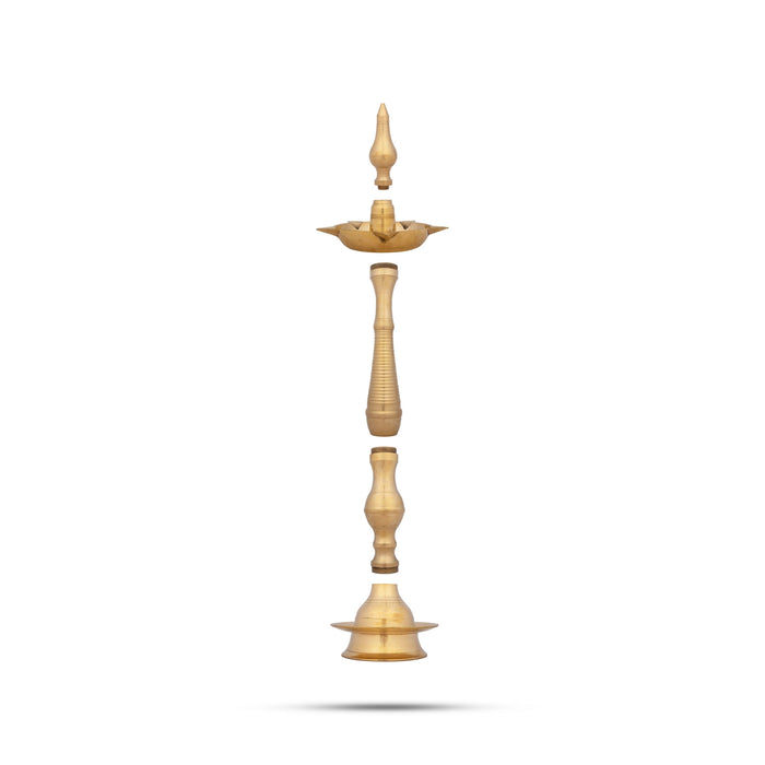 Brass Kerala Fancy Lamp - 5 Face - 26 Inches | Panchmukh Deep/ Brass Lamp for Pooja/ 2000 Gms Approx