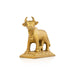 Cow With Calf Idol With Base - 2.5 x 2.25 Inches | Antique Brass Idol/ Cow And Calf Statue for Pooja/ 210 Gms - Table Stand Accessories
