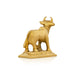Cow With Calf Idol With Base - 2.5 x 2.25 Inches | Antique Brass Idol/ Cow And Calf Statue for Pooja/ 210 Gms - Table Stand Accessories