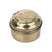Brass Storage Box - 2 x 2.5 Inches | Brass Storage Container/ Pooja Box for Home/ 40 Gms Approx - Pooja Box & Paduka