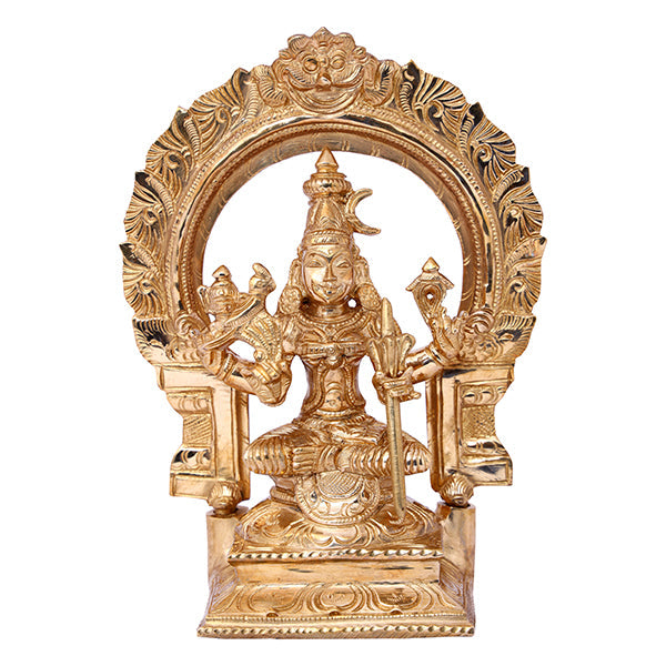 Kamatchi Amman Statue - 6 Inches | Panchaloha Idol/ Kamakshi Idol for Pooja