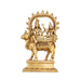 Shiv Parivar Murti - 9.5 x 5 Inches | Antique Brass Idol/ Shiv Parvati Murti for Pooja/ 2.100 Kgs Approx - Brass Murties