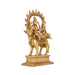 Shiv Parivar Murti - 9.5 x 5 Inches | Antique Brass Idol/ Shiv Parvati Murti for Pooja/ 2.100 Kgs Approx - Brass Murties