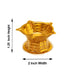 5 Star Deep - 1.25 x 2 Inches | Brass Vilakku/ Brass Lamp/ Brass Diya for Pooja/ 15 Gms Approx - 5 Faced lamp