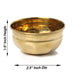 Brass Cup - 1.5 x 2.5 Inches | Brass Bowl/ Pooja Bowl/ Pooja Cup for Home/ 20 Gms Approx - Bowls