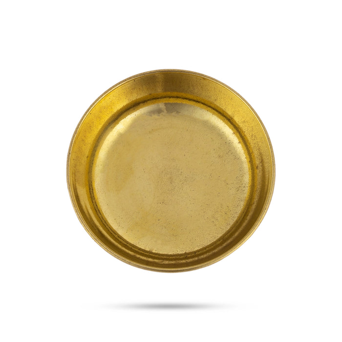 Brass Bowl - 0.5 x 2.5 Inches | Brass Cup/ Pooja Bowl for Home/ 15 Gms Approx