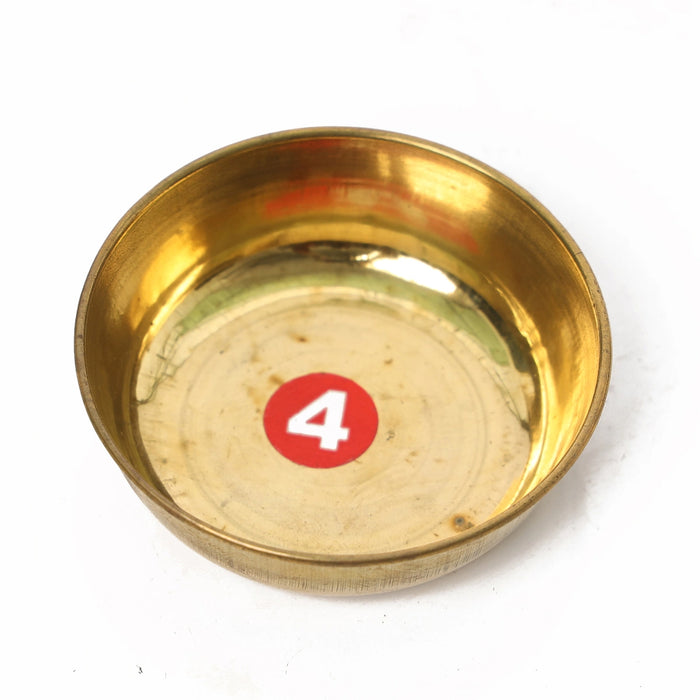 Brass Cup - 1 x 2.5 Inches | Brass Bowl/ Brass Vessel for Pooja/ 20 Gms Approx