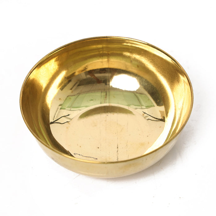 Brass Cup - 1.5 x 3.5 Inches | Rocket Cup/ Kumkum Bowl for Pooja/ 35 Gms Approx