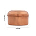 Storage Box - 2.5 x 2.5 Inches | Copper Pooja Box/ Storage Container for Gifting & Pooja Purpose - Pooja Box & Paduka