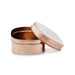 Pooja Box With Lid - 1.5 x 3 Inches | Square Shape Storage Box/ Copper Box/ Jewellery Box for Home - Pooja Box & Paduka
