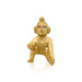 Crawling Krishna Idol - 2.5 x 1.75 Inches | Gold Polish Krishna Murti/ Krishna Statue for Pooja - Gold Polish Murties