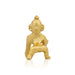 Crawling Krishna Idol - 2.5 x 1.75 Inches | Gold Polish Krishna Murti/ Krishna Statue for Pooja - Gold Polish Murties