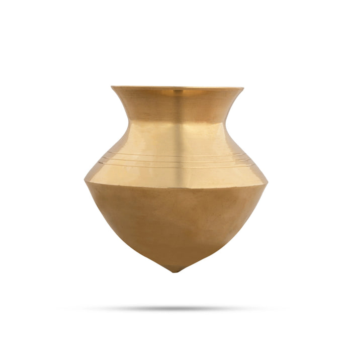 Brass Abhishek Lota - 2 X 1.5 Inches | Shivling Lota/ Abhishek Pot For Pooja Rituals & Water Offering - Abhishek Plate