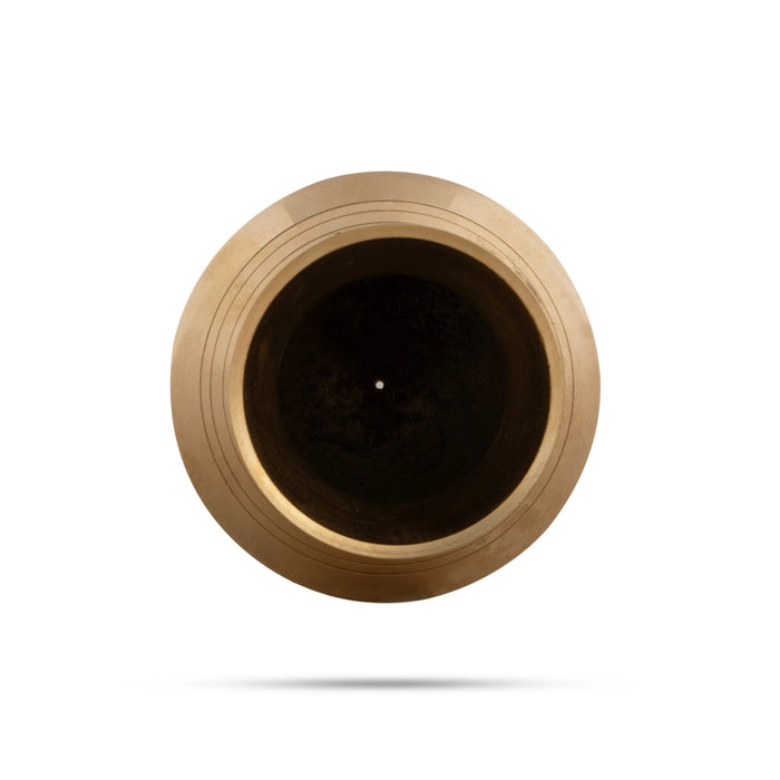 Brass Abhishek Lota - 2 X 1.5 Inches | Shivling Lota/ Abhishek Pot For Pooja Rituals & Water Offering - Abhishek Plate