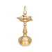 5 Face Kerala Vilakku - 11.5 x 4 Inches | Brass Lamp/ Kerala Kuthu Vilakku/ Kerala Nilavilakku for Pooja - Kerala Vilakku