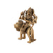 Durga Devi With Lion 8 Hands - 4 x 4 Inches | Antique Brass Idol/ Durga Murti for Pooja/ 600 Gms Approx - Brass Murties