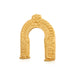 Thiruvachi - 3 x 3 Inches| Copper Gold Polish / Prabhavali / Thiruvatchi for Deity - Pooja Accessories