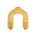Thiruvachi - 3 x 3 Inches| Copper Gold Polish / Prabhavali / Thiruvatchi for Deity - Pooja Accessories