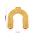 Thiruvachi - 3 x 3 Inches| Copper Gold Polish / Prabhavali / Thiruvatchi for Deity - Pooja Accessories